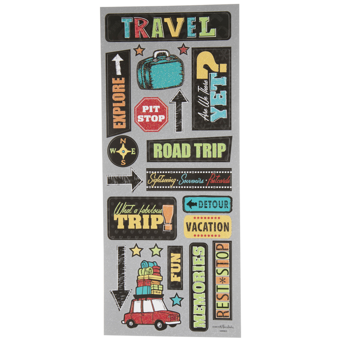 Travel Glitter Stickers Hobby Lobby 549063
