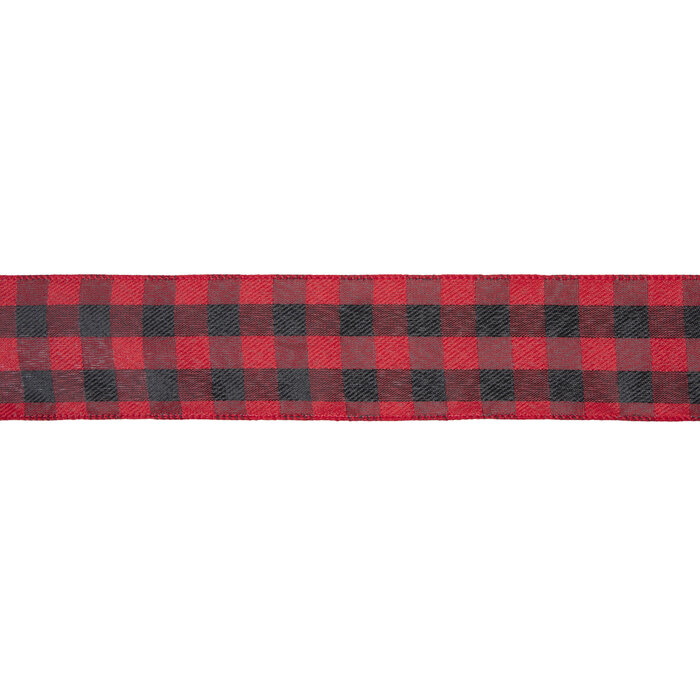 Buffalo Check Wired Edge Ribbon Hobby Lobby