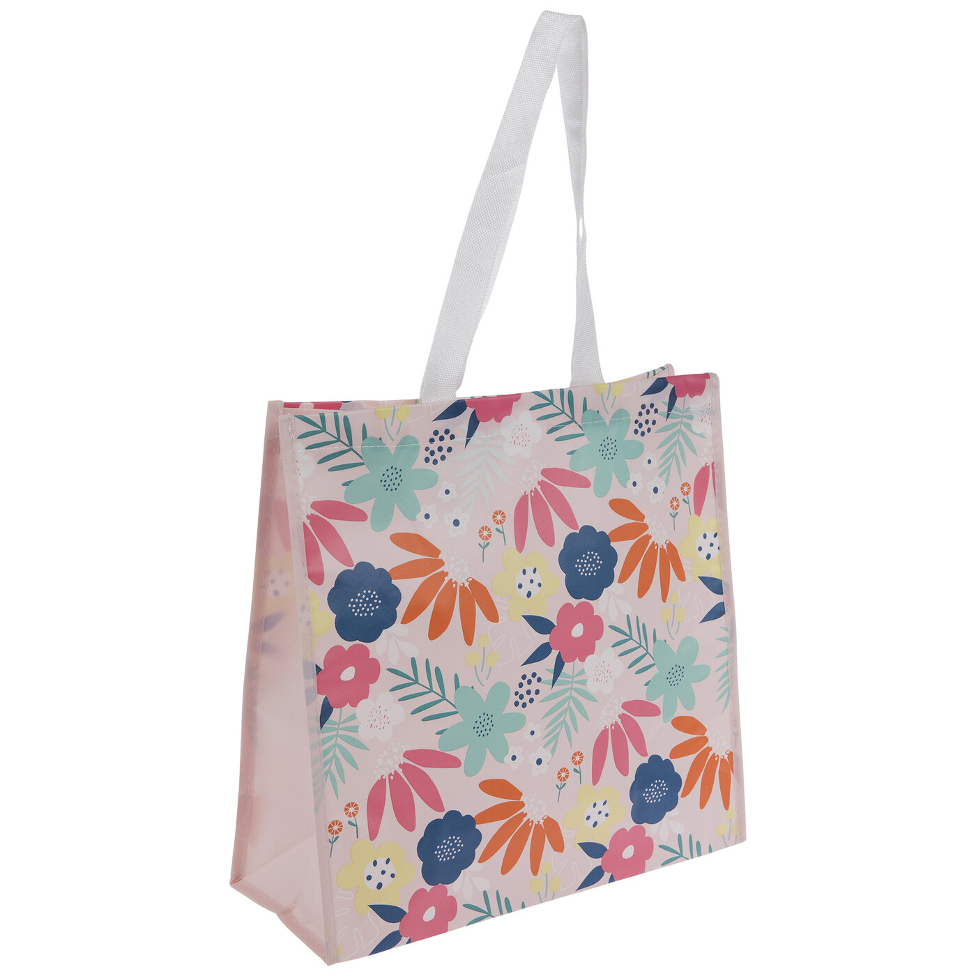 floral reusable shopping bags
