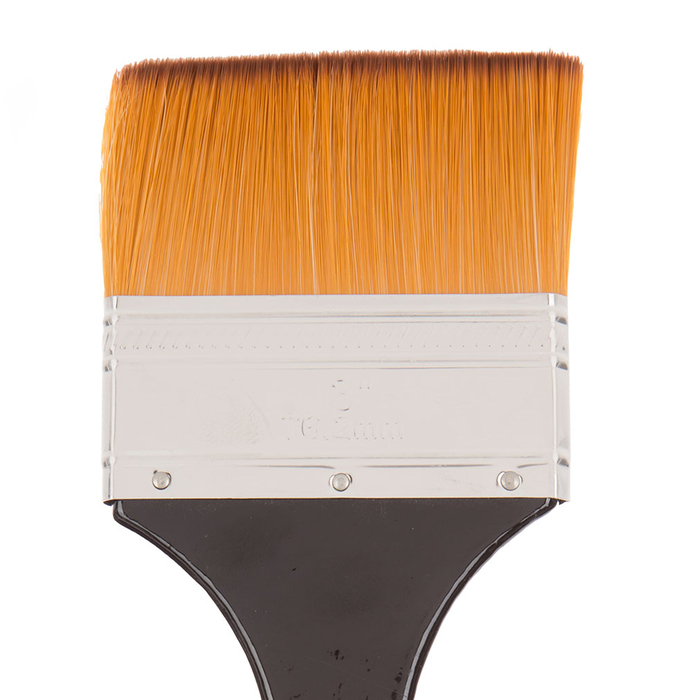 Gold Taklon Flat Paint Brush 3" Hobby Lobby 1592229