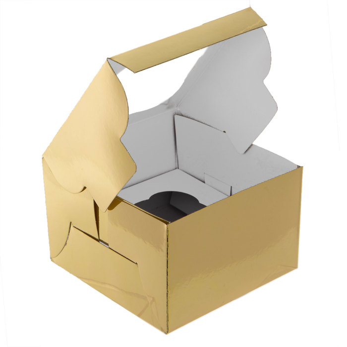 Gold Foil Single Cupcake Boxes Hobby Lobby 1517028