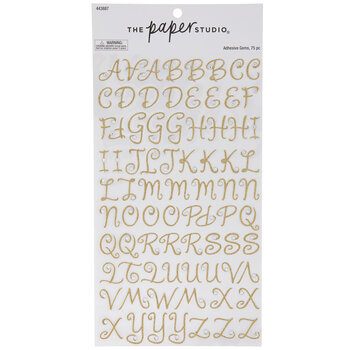 Gold Rhinestone Glitter Alphabet Stickers Hobby Lobby 75435 Gold Rhinestone Glitter Alphabet Stickers Hobby Lobby 75435