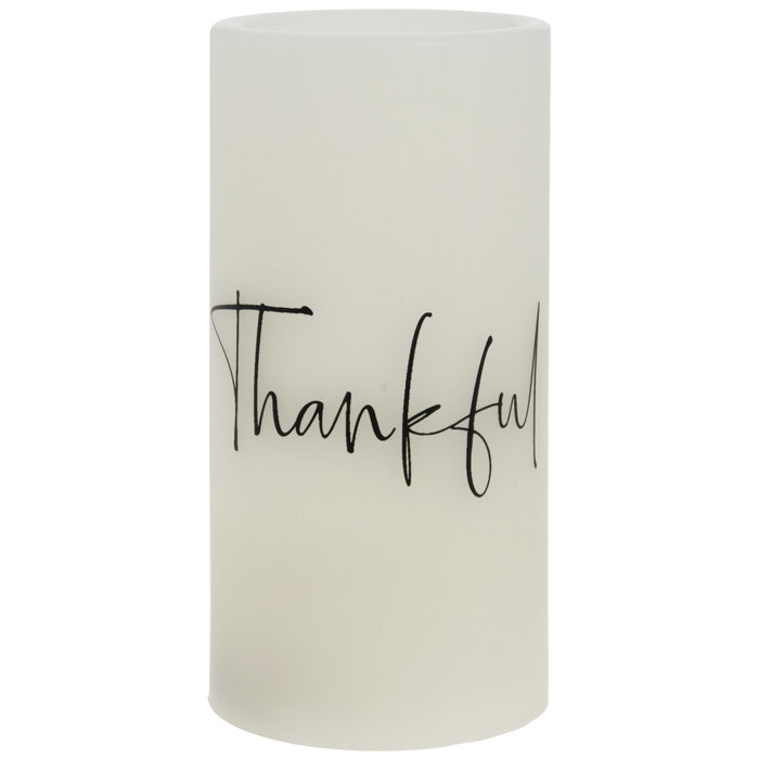Thankful LED Pillar Candle 3" x 6" Hobby Lobby 2194454