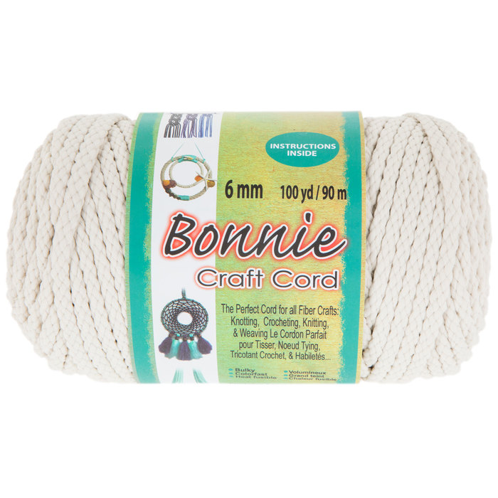 Lamb's Wool Bonnie Braided Macrame Craft Cord 6mm Hobby Lobby 963223