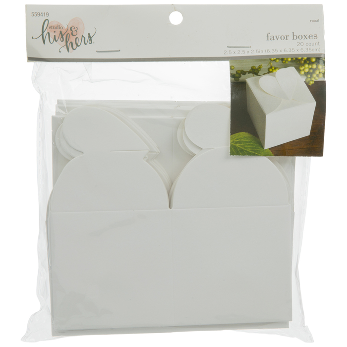 White Heart Top Favor Boxes Hobby Lobby 559419