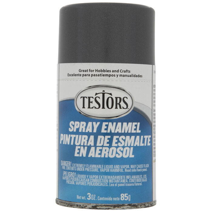 Graphite Gray Metallic Testors Spray Enamel Hobby Lobby 891168