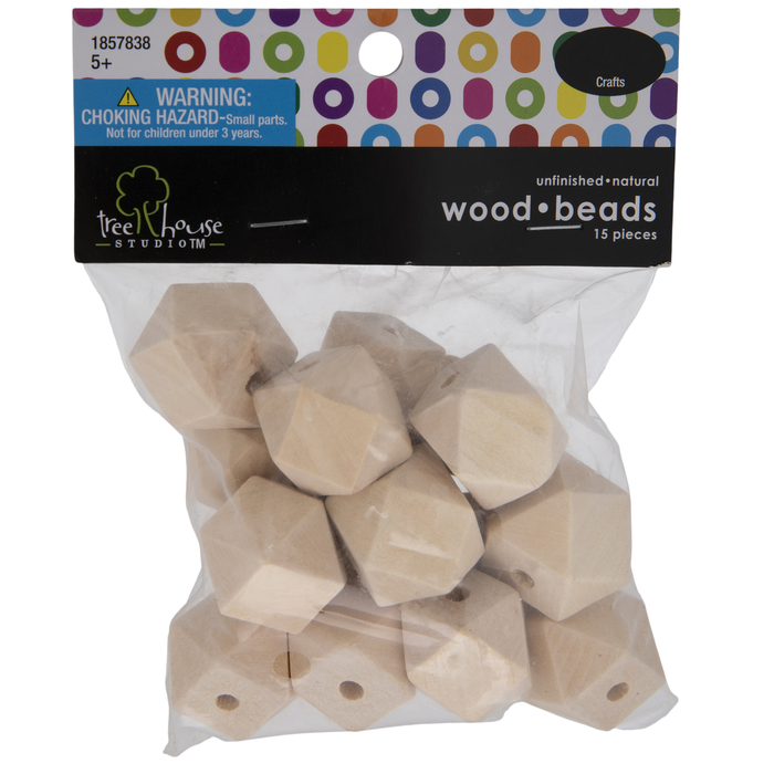 Geometric Wood Beads Hobby Lobby