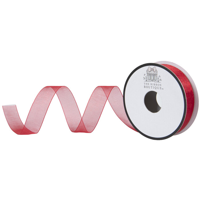 Red Organza Ribbon 5/8" Hobby Lobby 274571