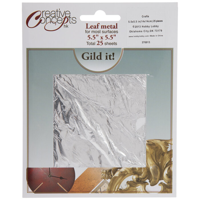 Imitation Silver Leaf Metal Sheets Hobby Lobby 376913