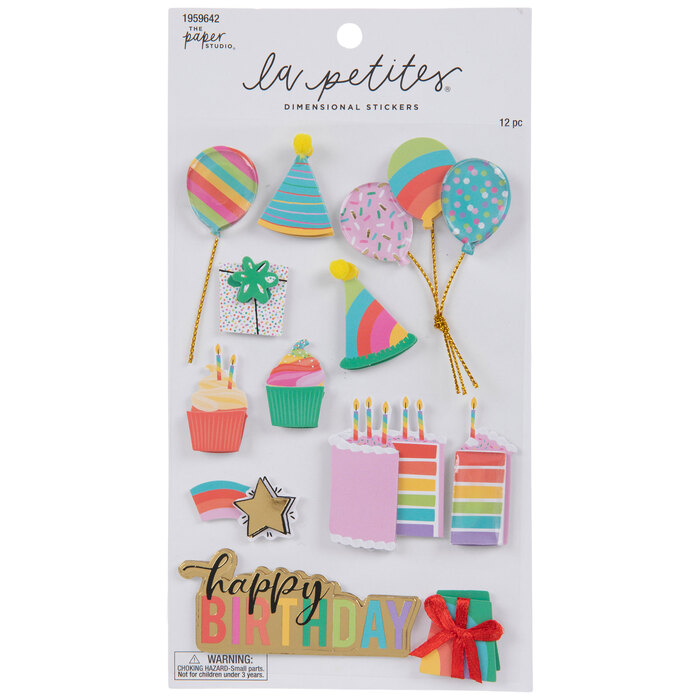 Happy Birthday Cake 3D Stickers Hobby Lobby 1959642