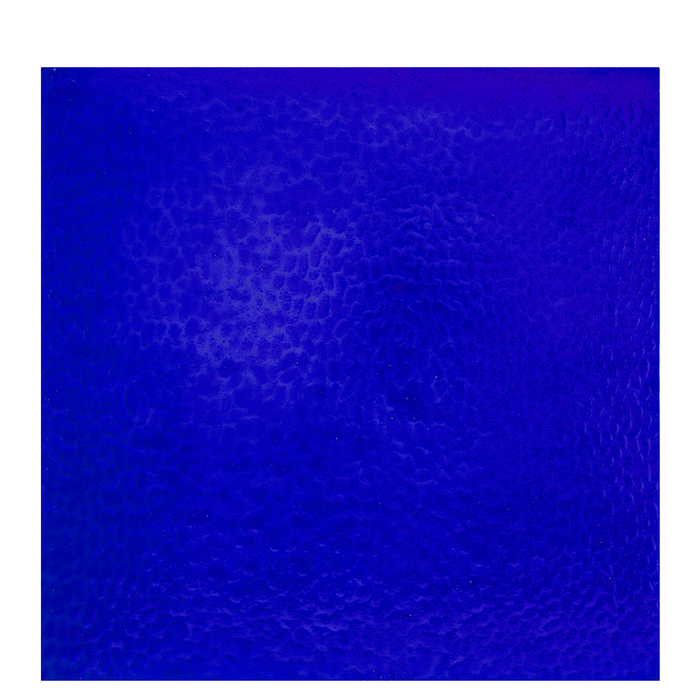 Dark Blue Hammered Cathedral Stained Glass Sheet 12" x 12" Hobby