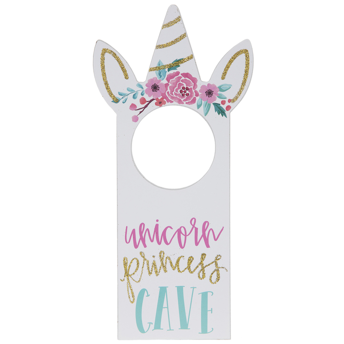 Unicorn Princess Cave Wood Door Hanger Hobby Lobby 1776210