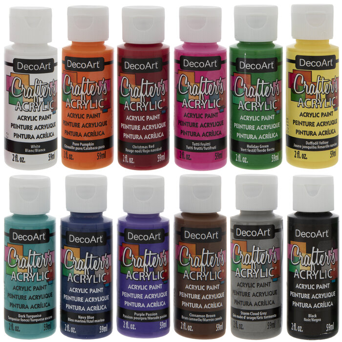 Primary DecoArt Acrylic Paint 12 Piece Set Hobby Lobby 2262194
