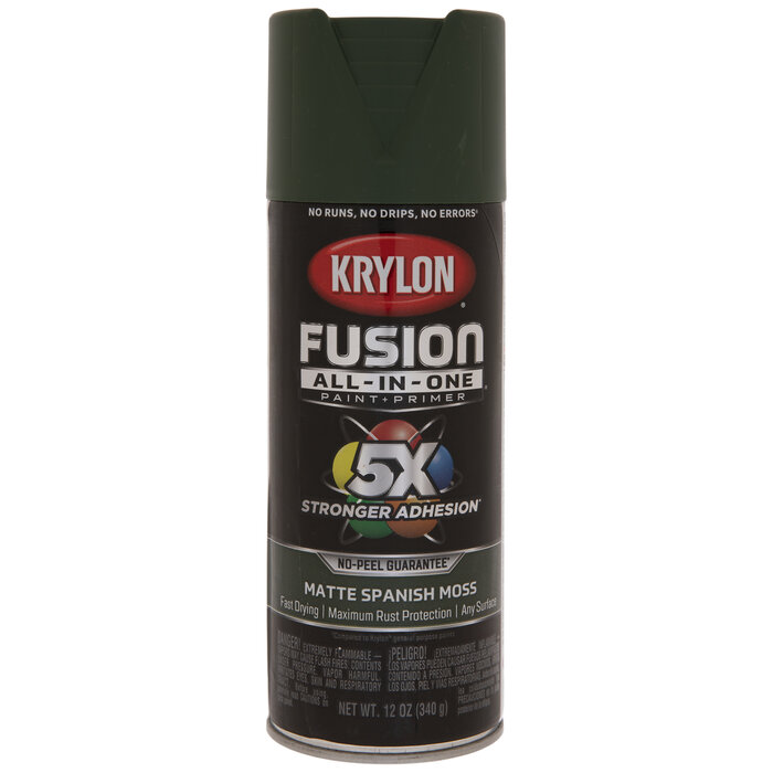 Spanish Moss Krylon Matte Fusion Spray Paint & Primer Hobby Lobby