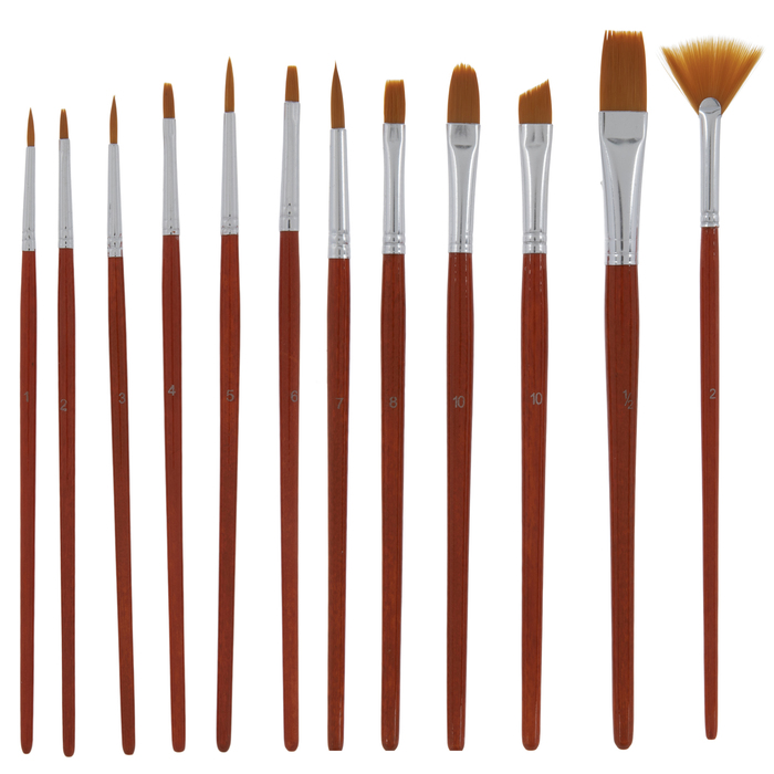 Golden Taklon Paint Brushes 12 Piece Set Hobby Lobby 847616