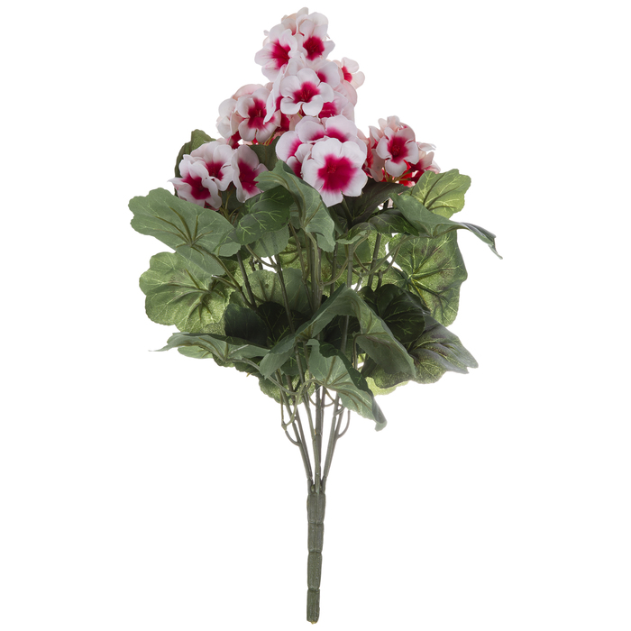 White & Pink Geranium Bush Hobby Lobby 910414