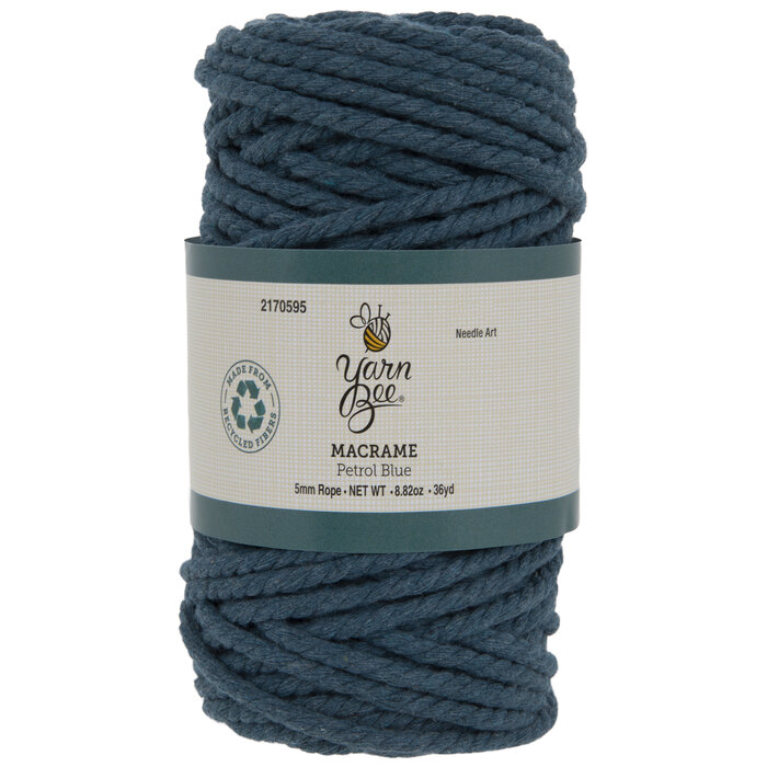 Petrol Blue Yarn Bee Macrame Cord 5mm Hobby Lobby 2170595