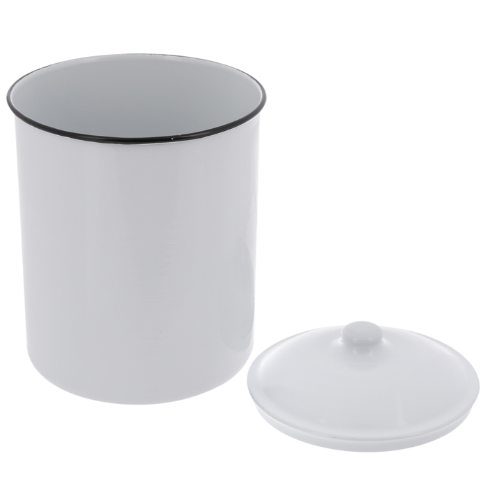 White Metal Canister Medium Hobby Lobby 1850908