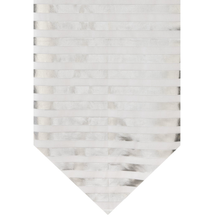 Silver & White Striped Table Runner Hobby Lobby 1694058