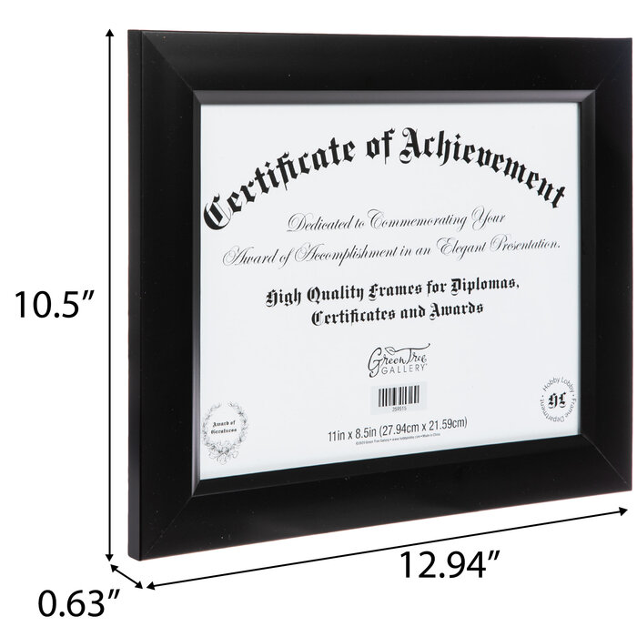 Black Document Frame 8 1/2" x 11" Hobby Lobby 259515