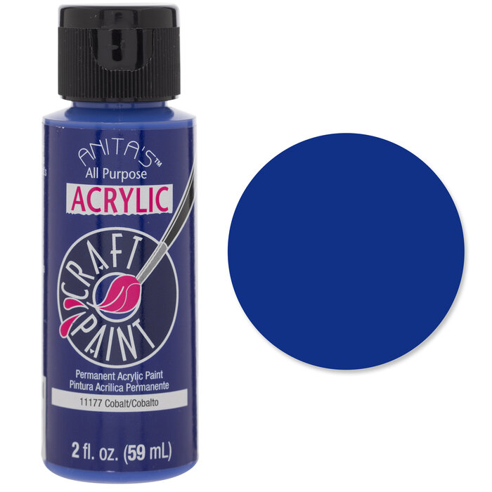 Cobalt Anita's Acrylic Craft Paint Hobby Lobby 582189