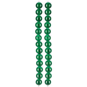 Marbled Glass Bead Strands - 14mm