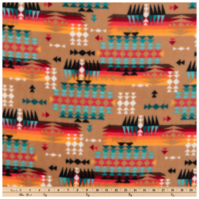 Tan Southwest Fleece Fabric Hobby Lobby 2208130