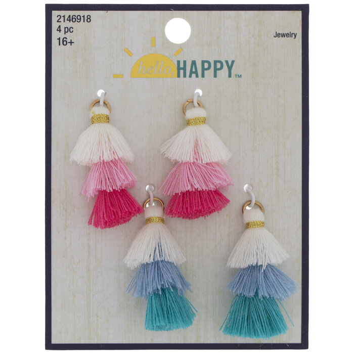 Pink & Blue Tassel Charms Hobby Lobby 2146918