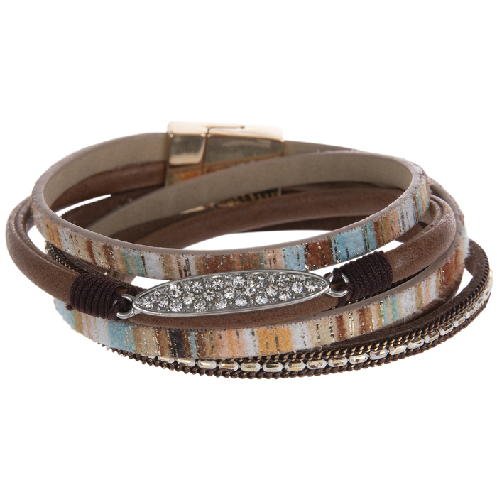 Textured Leather Wrap Bracelet Hobby Lobby 1896109