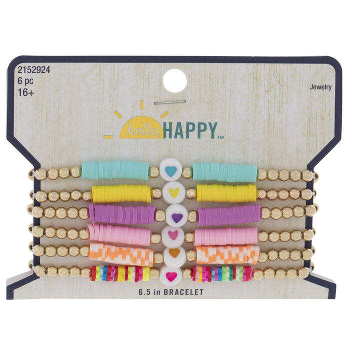 Heart & Heishi Beaded Bracelets Hobby Lobby 2152924