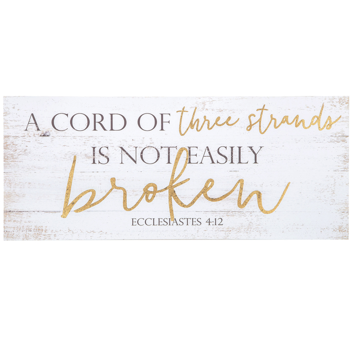 Ecclesiastes 4:12 A Cord of Poster Print Picture or Framed Wall Art