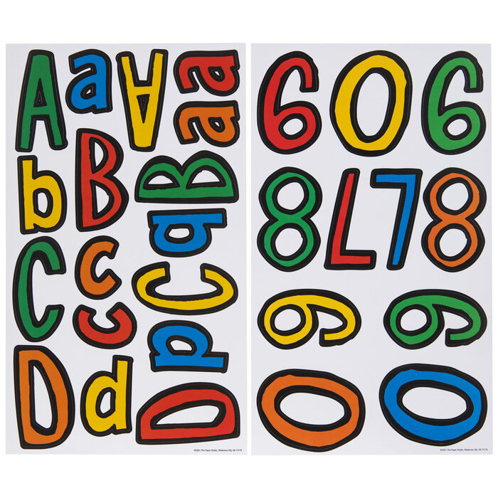 MultiColor Alphabet Stickers Hobby Lobby 2177913