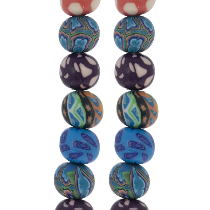 Blue & Purple Clay Bead Strands 8mm Hobby Lobby 2100170