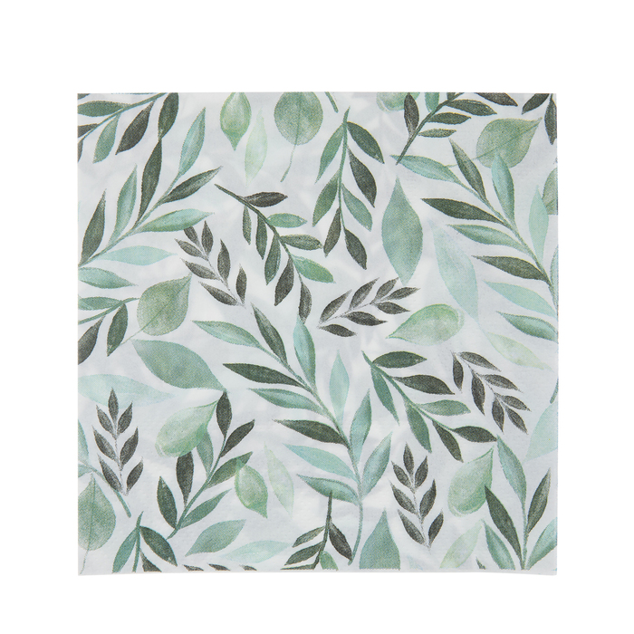 Green Watercolor Leaves Napkins Small Hobby Lobby 1908060