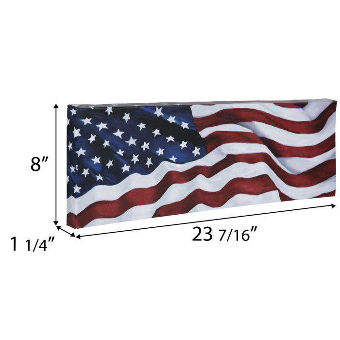 Waving American Flag Canvas Wall Decor Hobby Lobby 1953157
