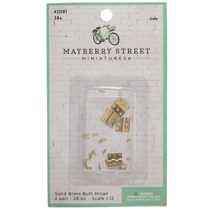 Miniature Butt Hinges & Nails Hobby Lobby 413161