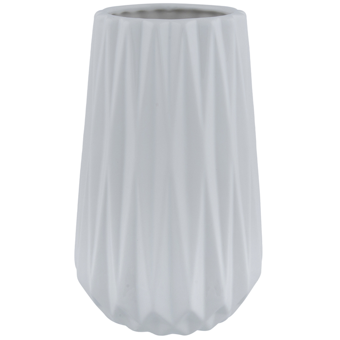 White Ridged Vase Hobby Lobby 1247139