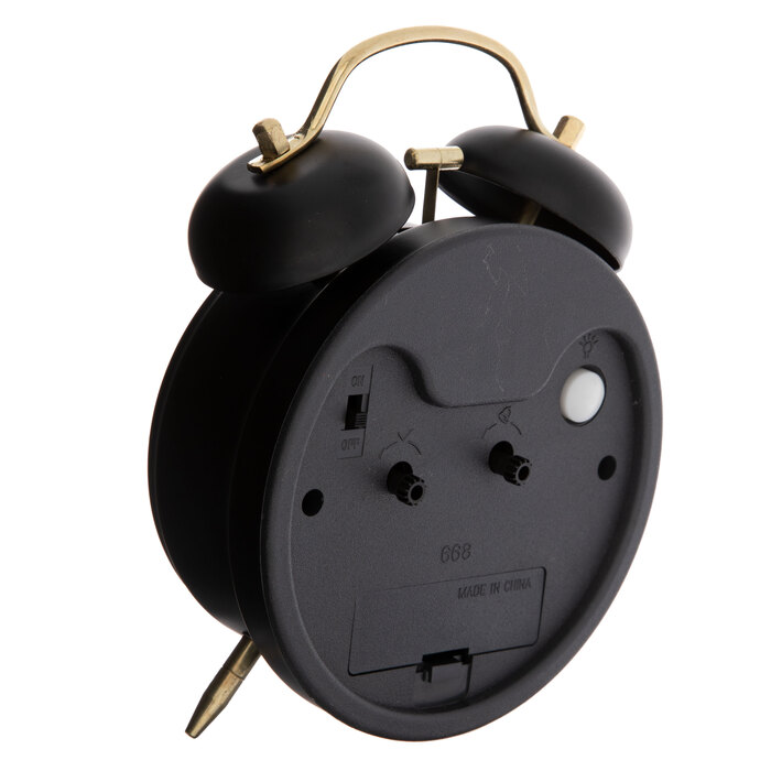 Black & Gold Metal Alarm Clock Hobby Lobby 2049526