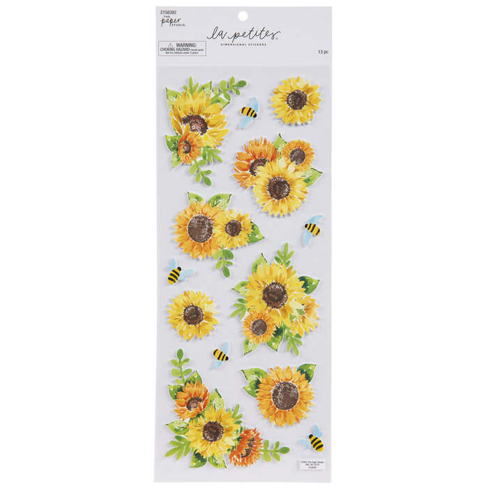Sunflowers & Bees Foam Stickers Hobby Lobby 2158392