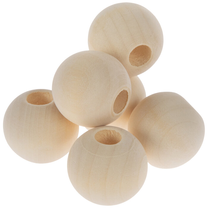 Round Wood Beads 30mm Hobby Lobby 2163822