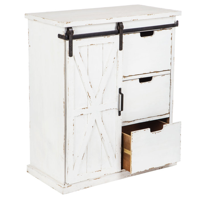 White Farmhouse with Sliding Door Hobby Lobby 1537778