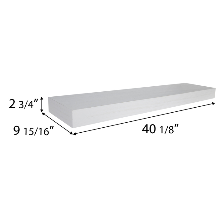 Antique White Floating Wood Wall Shelf Large Hobby Lobby 1818483