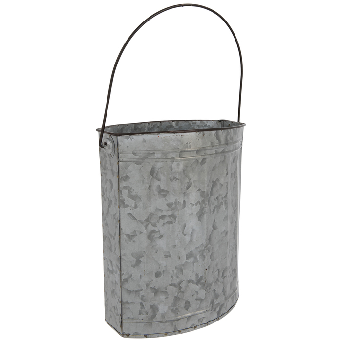 Ridged Oval Galvanized Metal Bucket Hobby Lobby 1587922