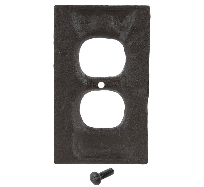 Rust FleurDeLis Metal Outlet Cover Hobby Lobby 466144