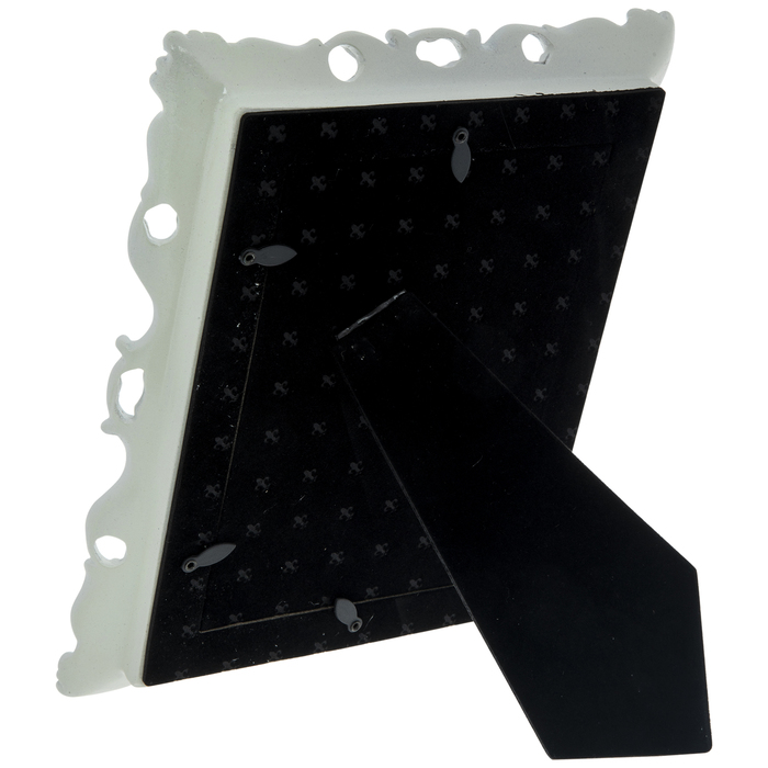 White Glossy Ornate Frame 5" x 7" Hobby Lobby 829069