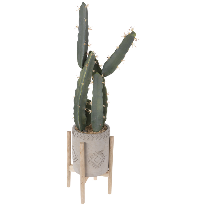 Cactus In Gray Pot Hobby Lobby 1565142