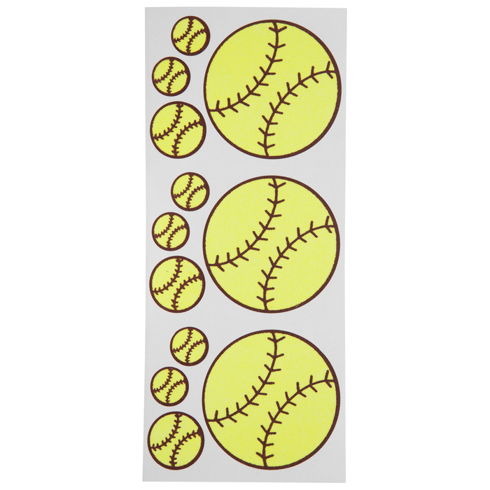 Softball Glitter Stickers Hobby Lobby 1021492