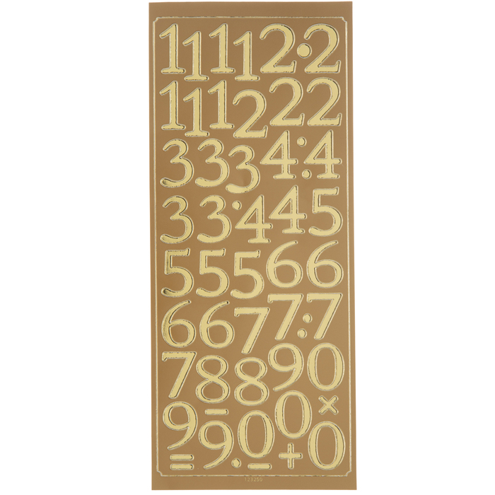 Gold Foil Number Stickers Hobby Lobby 327098