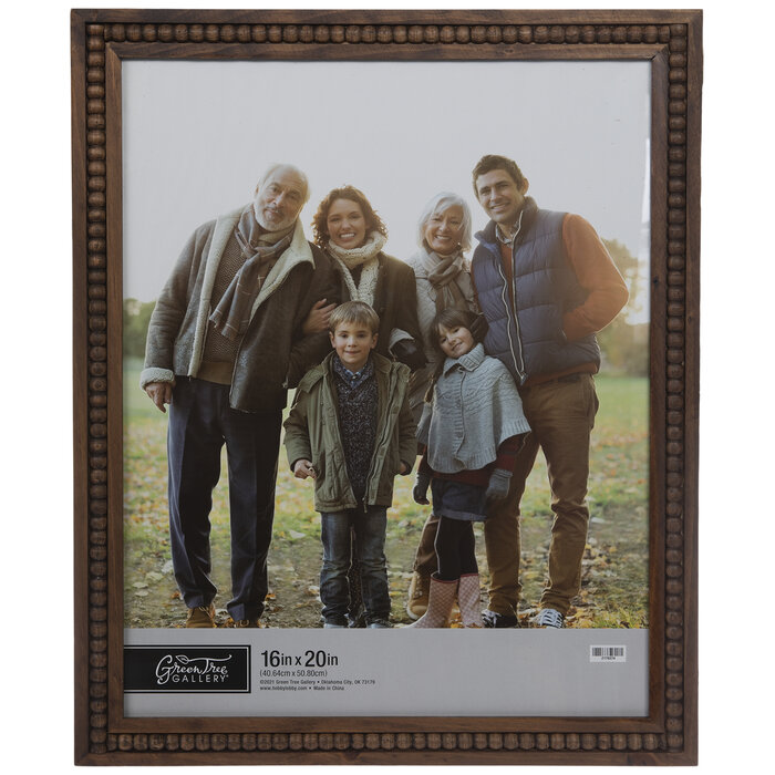 Brown Beaded Wood Wall Frame 16" x 20" Hobby Lobby 2178374