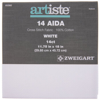 14 Count Aida White Fabric 100/% Cotton Cross Stitch Various Sizes